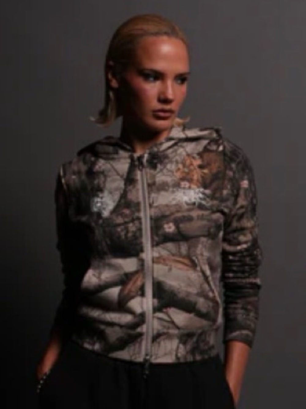 NWT DarcSport SOLD OUT Cherry Blossom Woodland Camo Zip Hoody